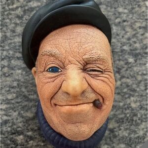 VINTAGE BOSSONS BOATMAN CHALKWARE HEAD ENGLAND 1967